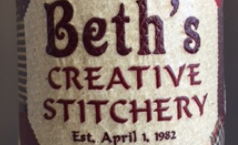 Beth's Creative Stitchery umberella holder sample